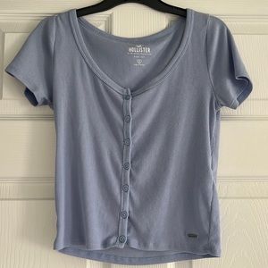 Hollister Light Blue Baby Tee